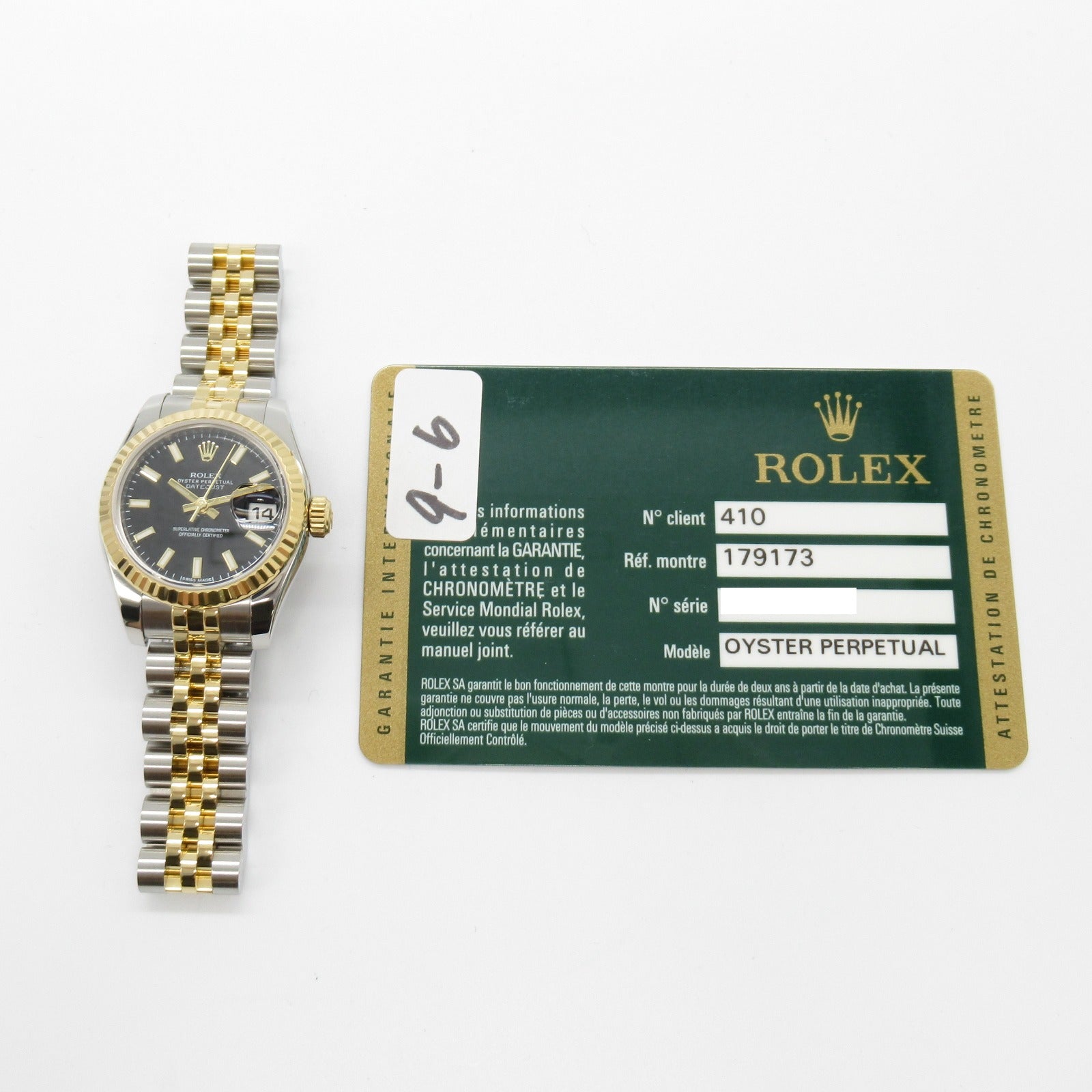 Rolex Datejust Watch 179173 Gold Steel