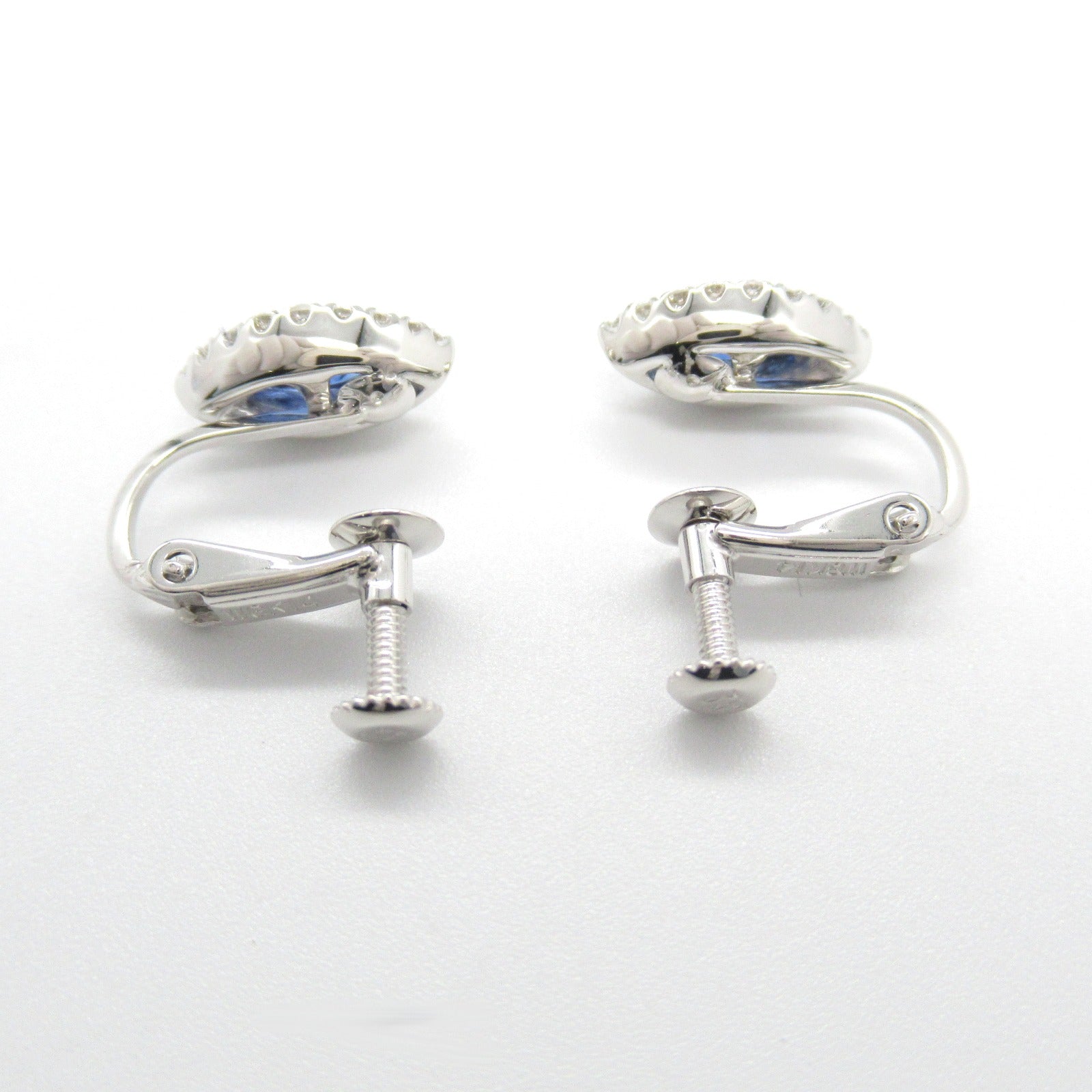 Sapphire Diamond Earrings K14WG