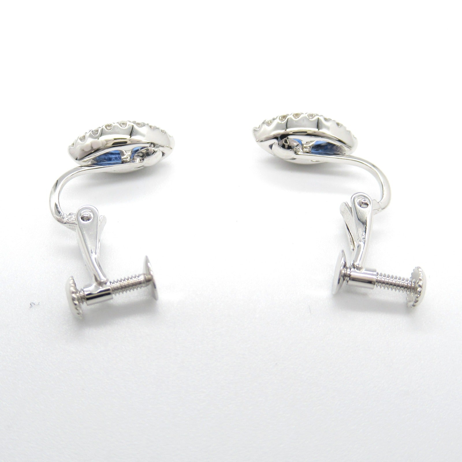 Sapphire Diamond Earrings K14WG