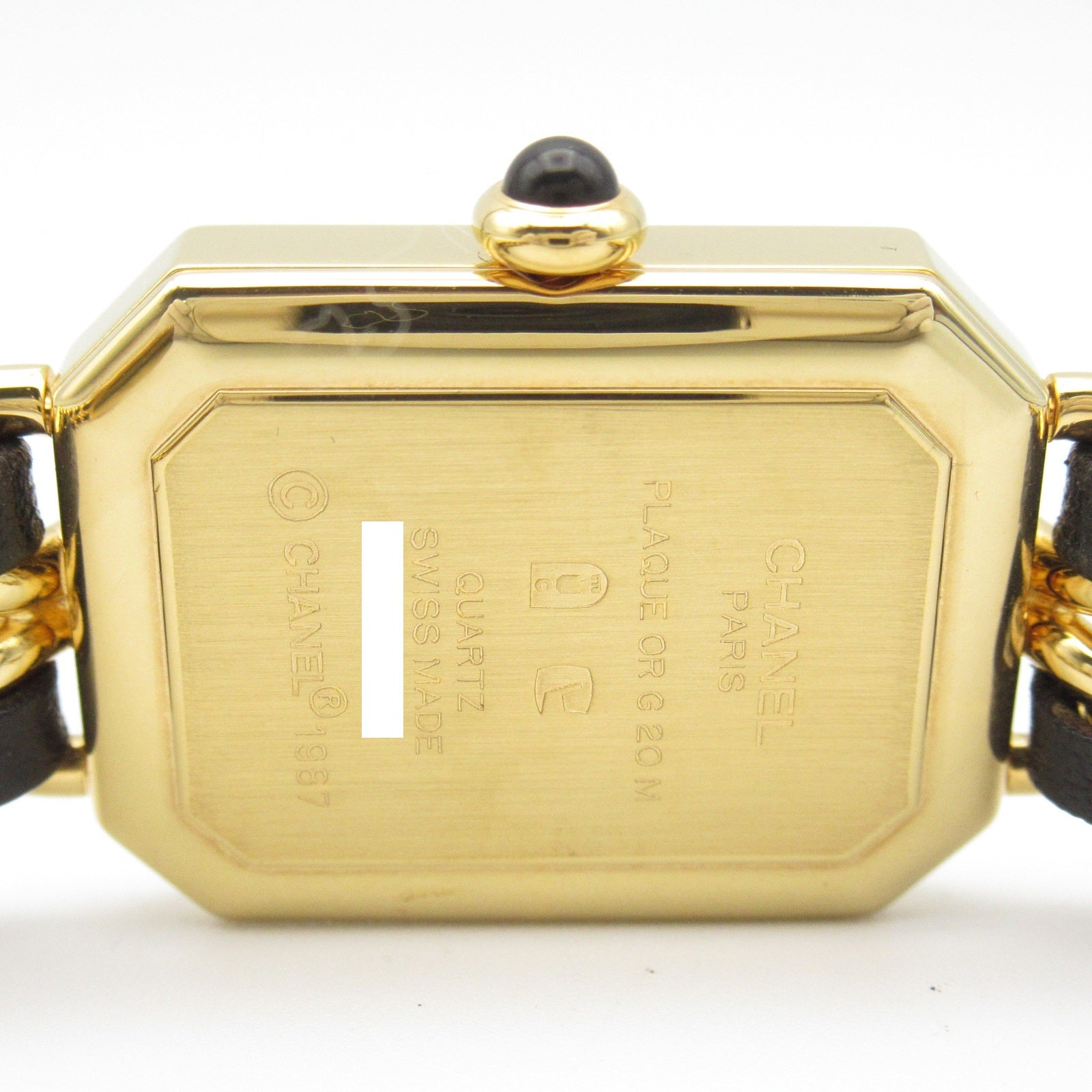 Chanel Premiere M Watch Gold Plated Leather