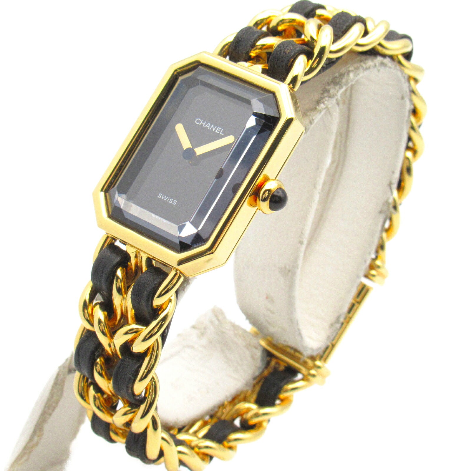 Chanel Premiere M Watch Gold Plated Leather