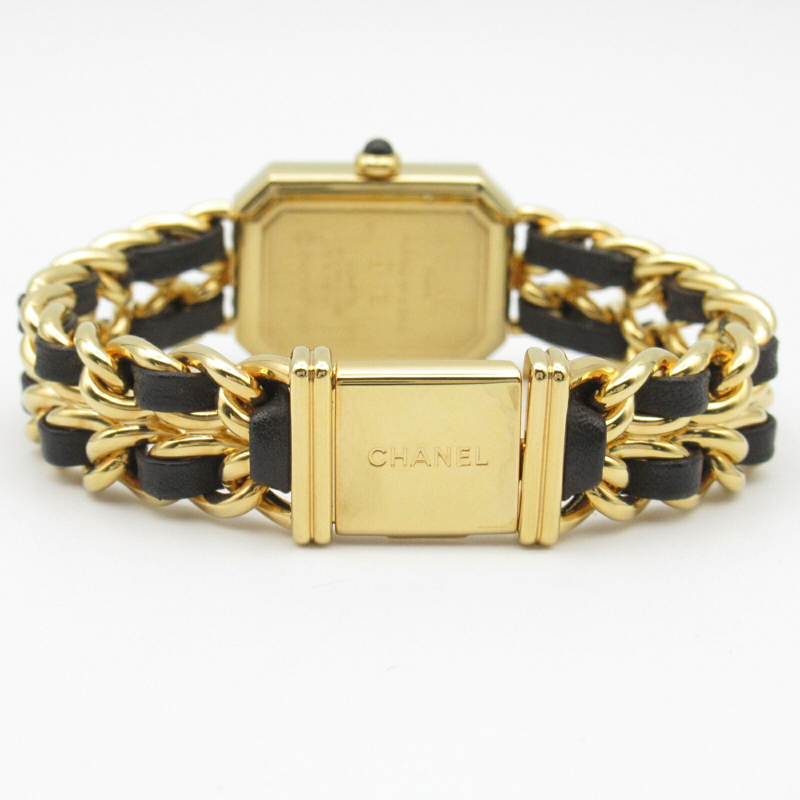 Chanel Premiere M Watch Gold Plated Leather