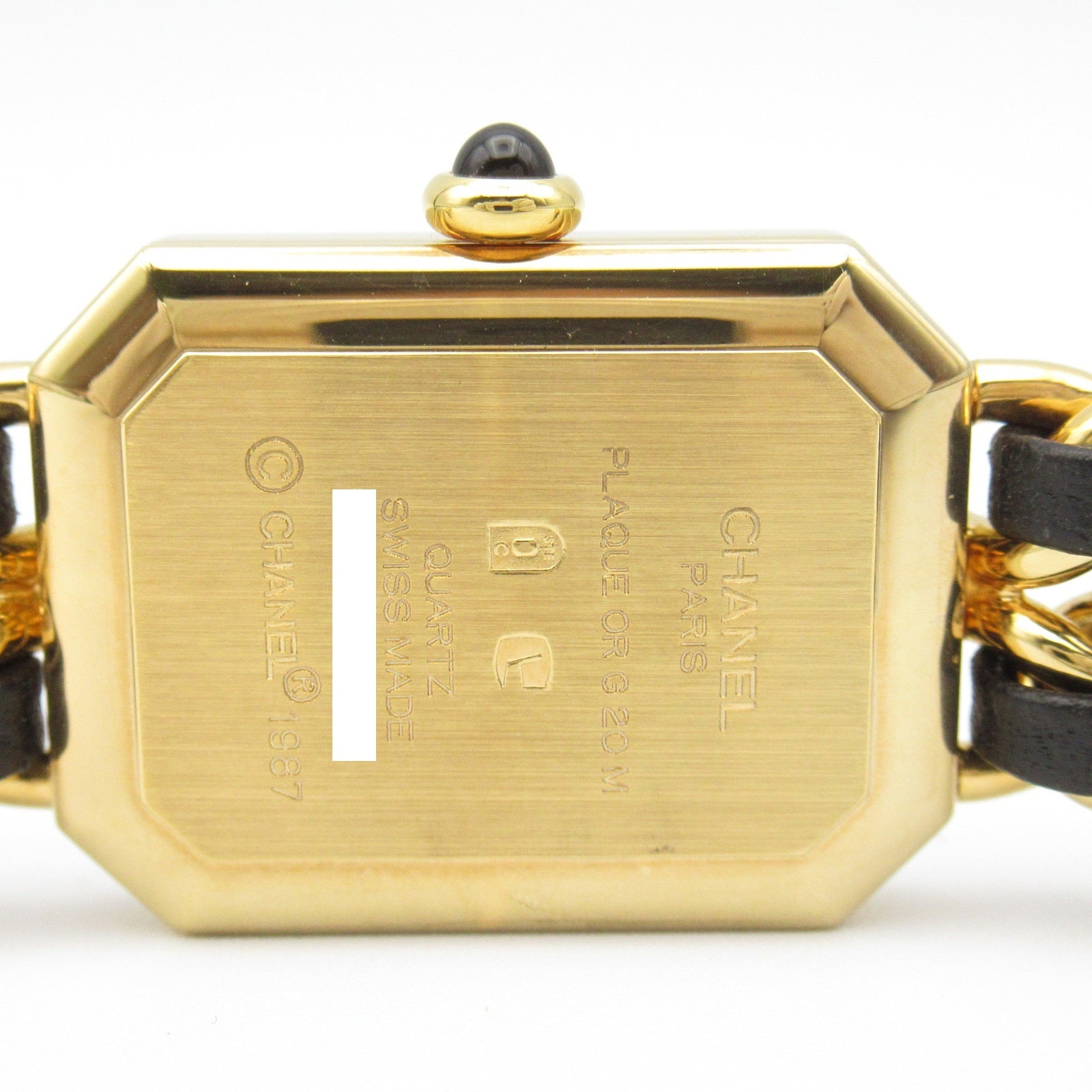 Chanel Premiere M Watch Gold Plated Leather