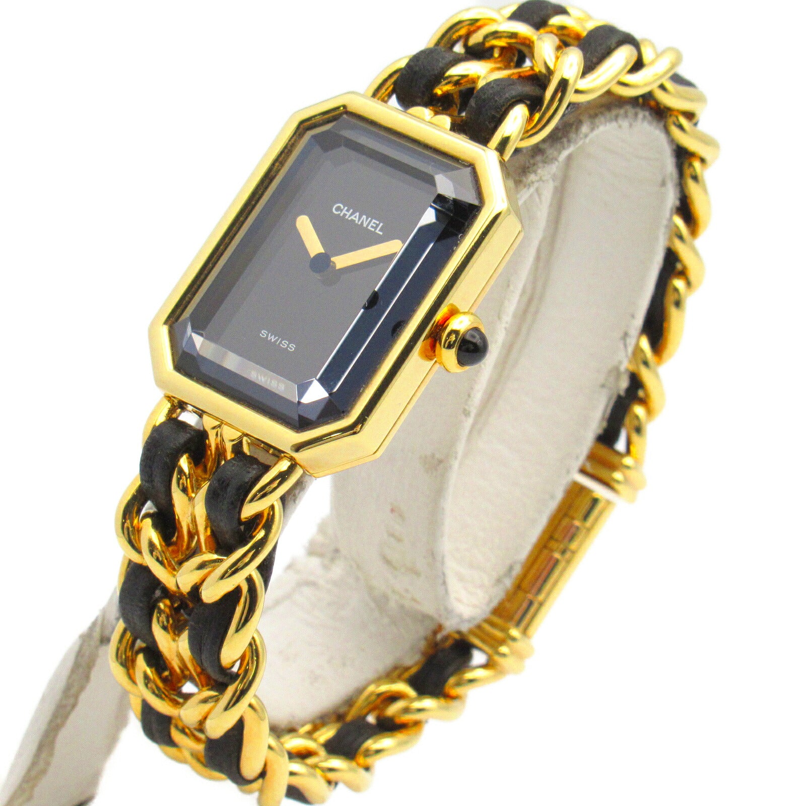 Chanel Premiere M Watch Gold Plated Leather