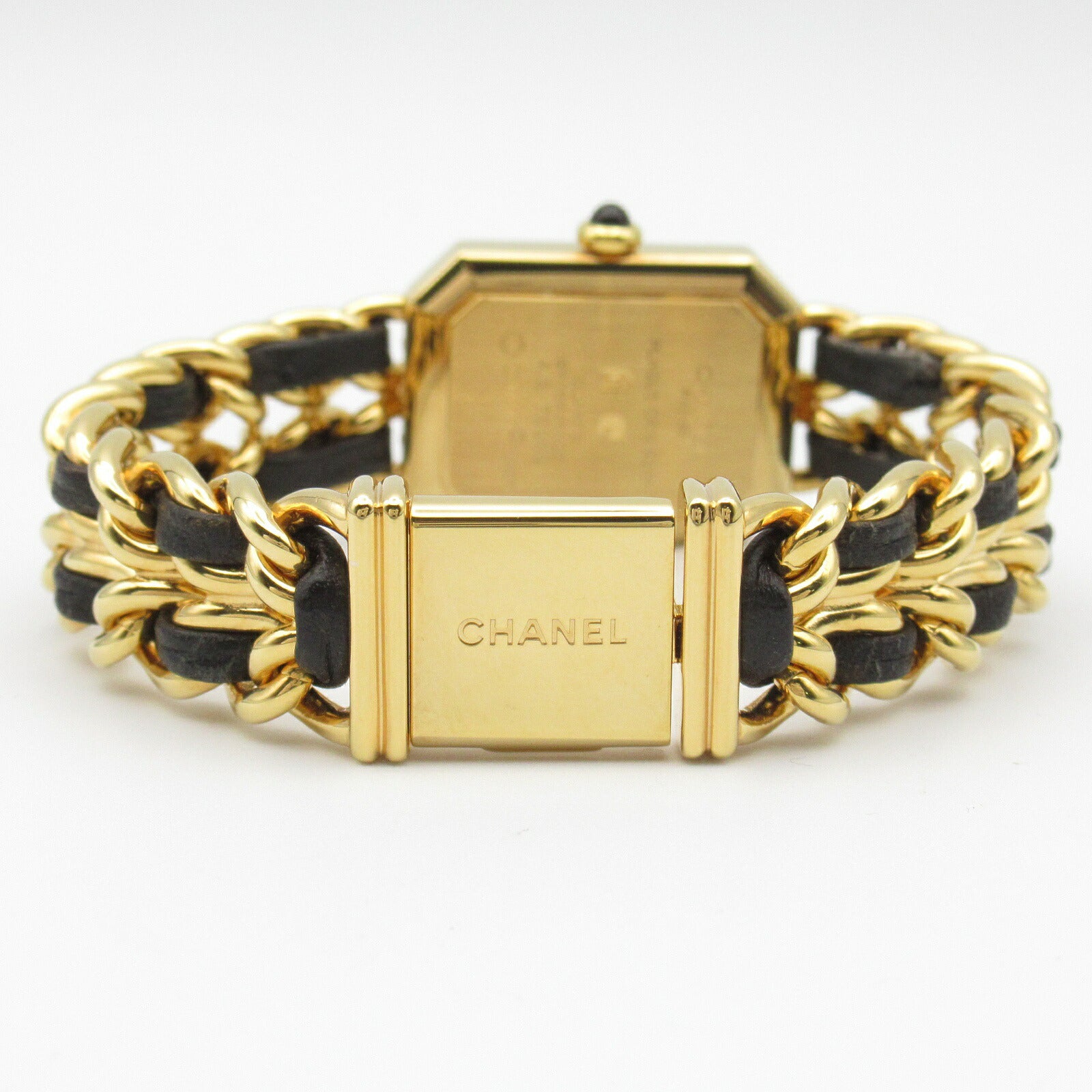 Chanel Premiere M Watch Gold Plated Leather