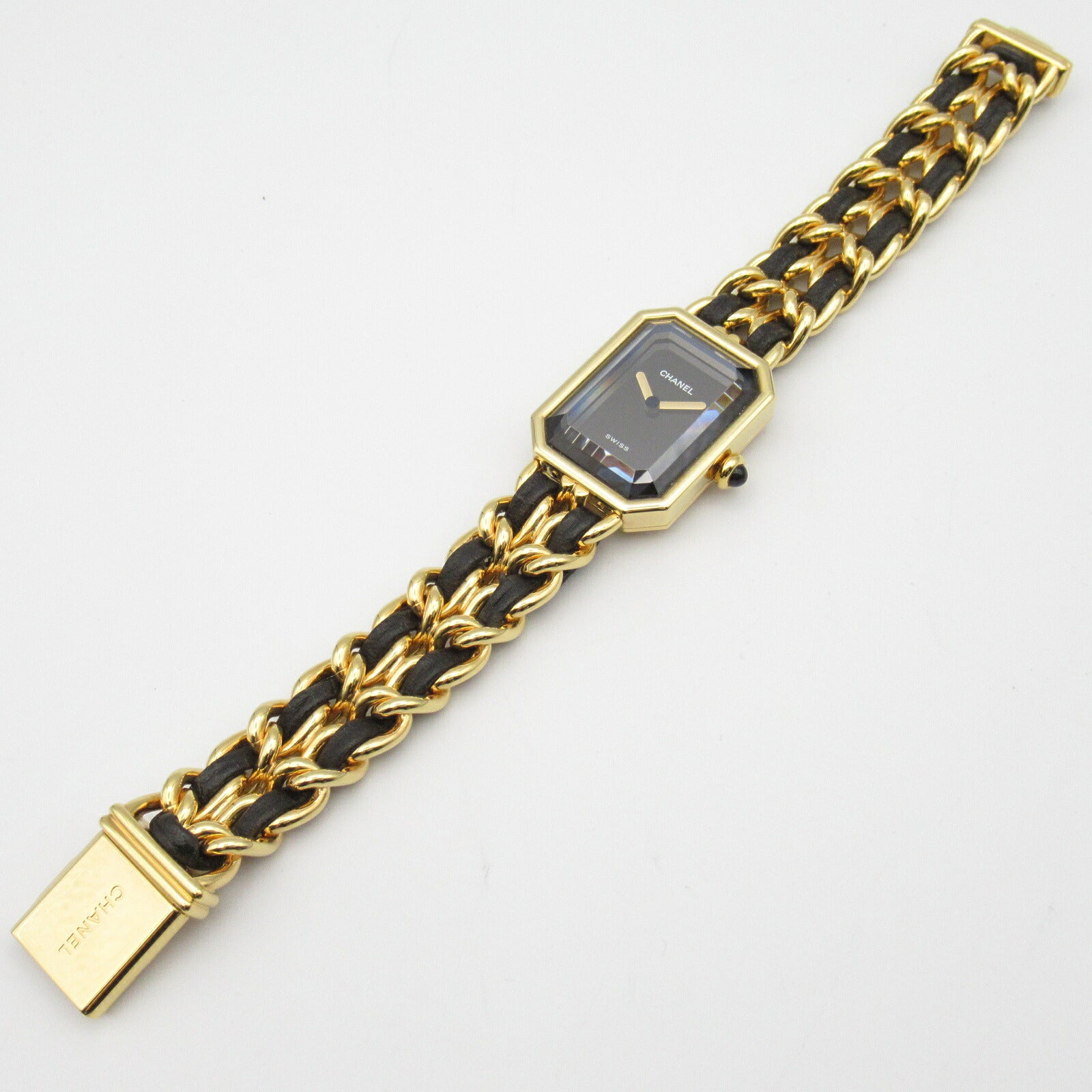 Chanel Premiere M Watch Gold Plated Leather