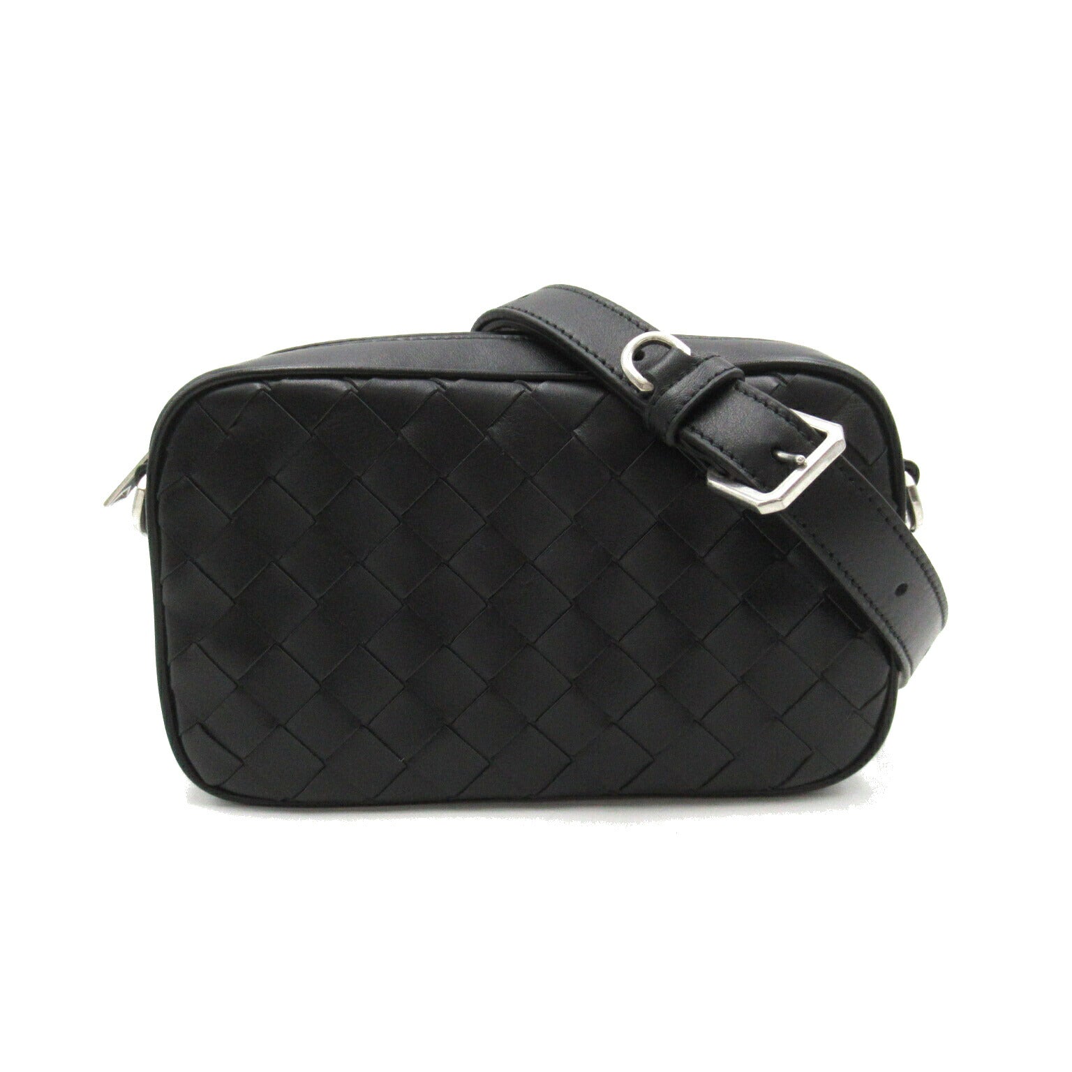 Bottega Veneta Mini Intrecciato Camera Bag Black