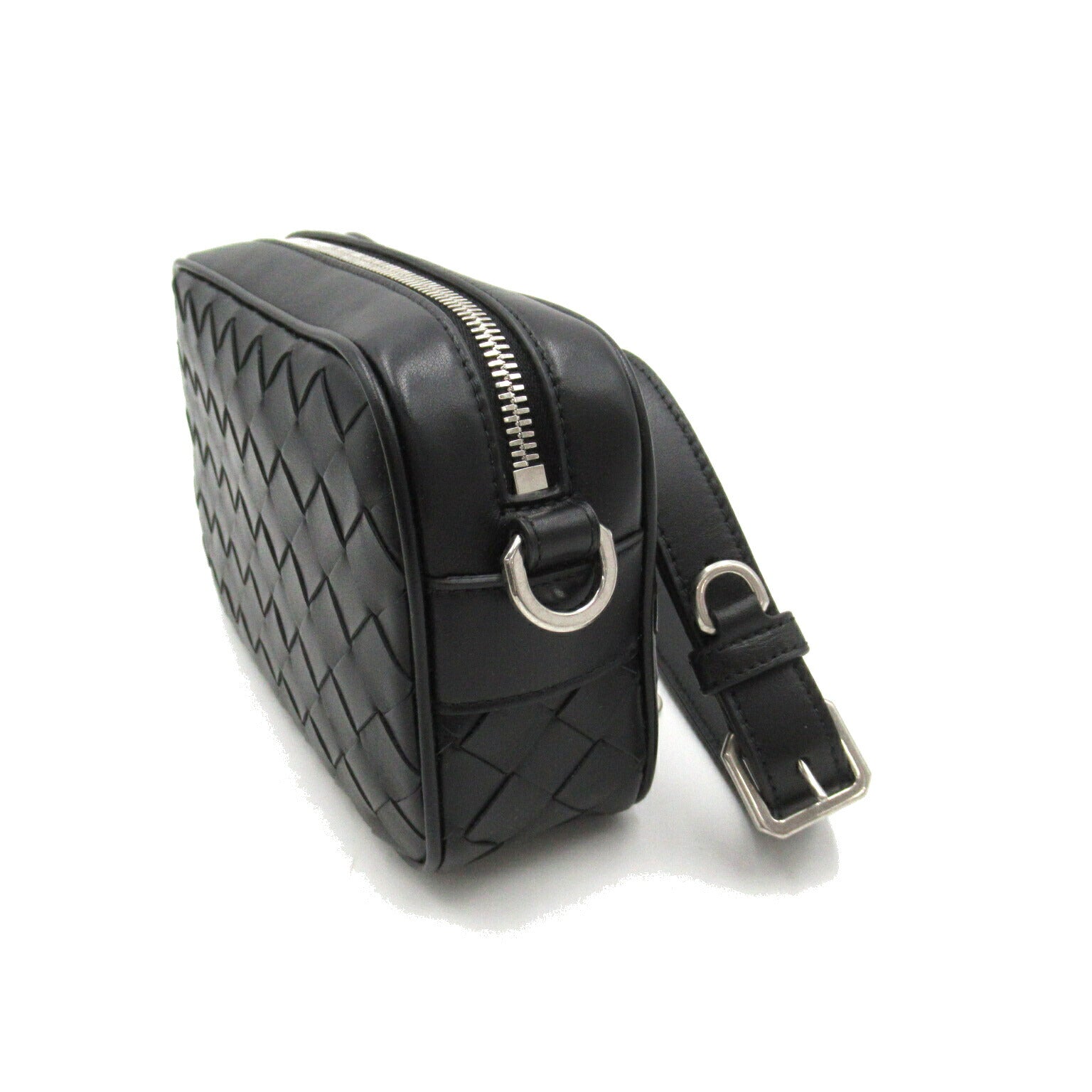 Bottega Veneta Mini Intrecciato Camera Bag Black