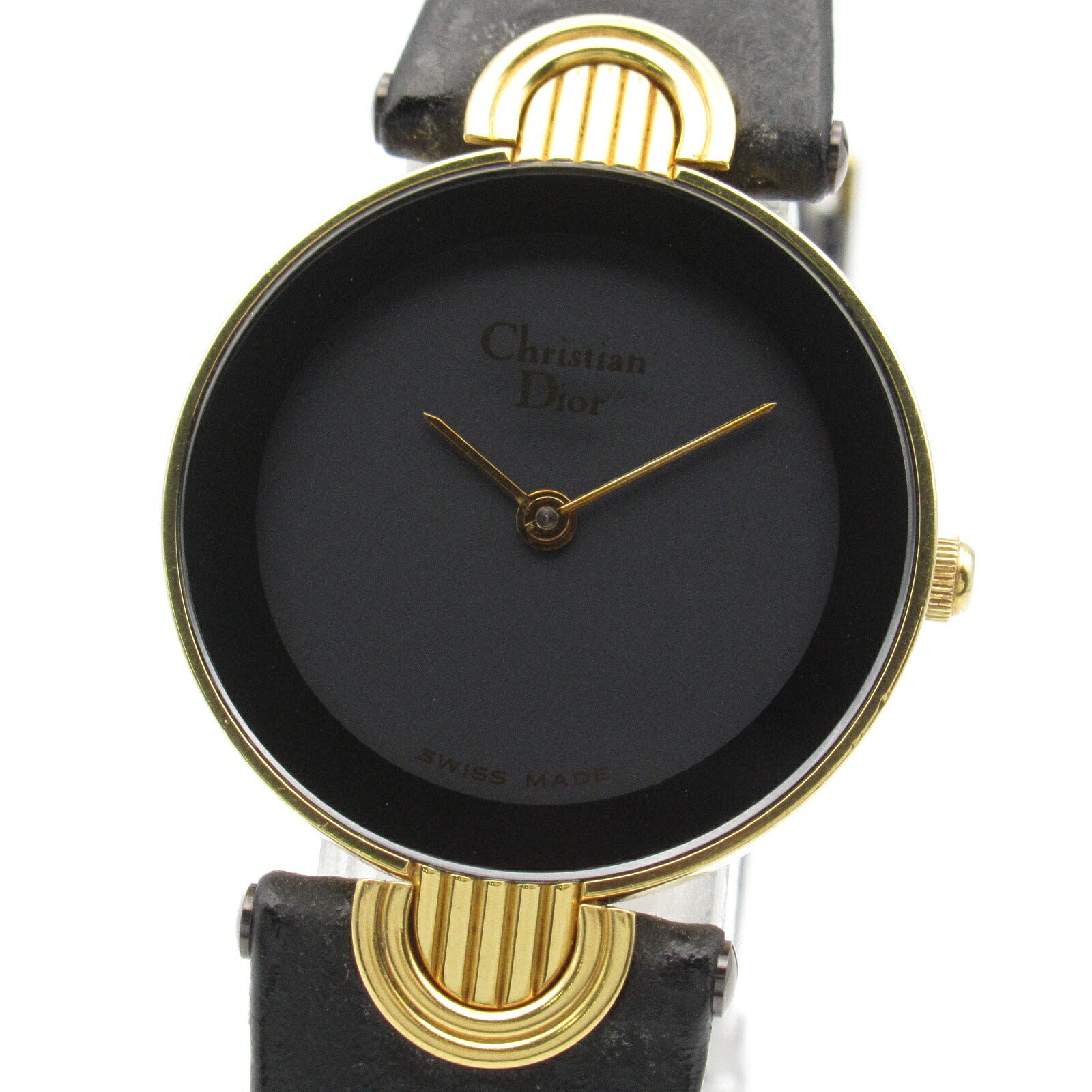 Dior Gold Plated Leather Belt Quartz Watch 3032