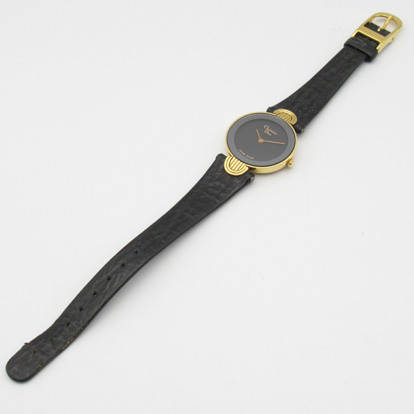 Dior Gold Plated Leather Belt Quartz Watch 3032