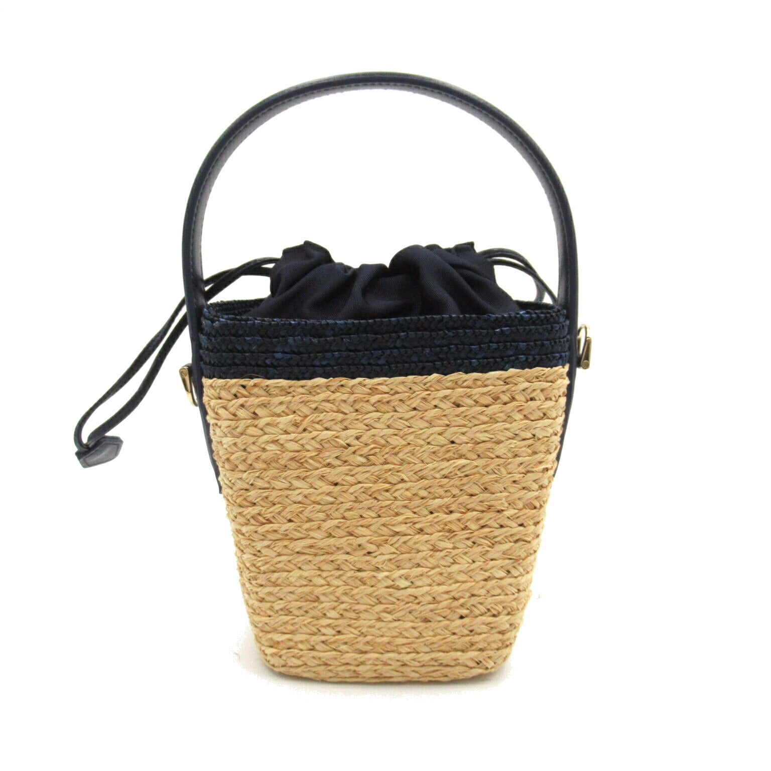 Roger Vivier Leather Raffia 2way Shoulder Bag