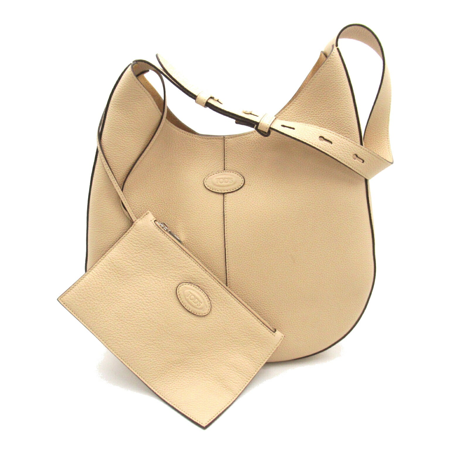 Tod's Leather Shoulder Bag Beige