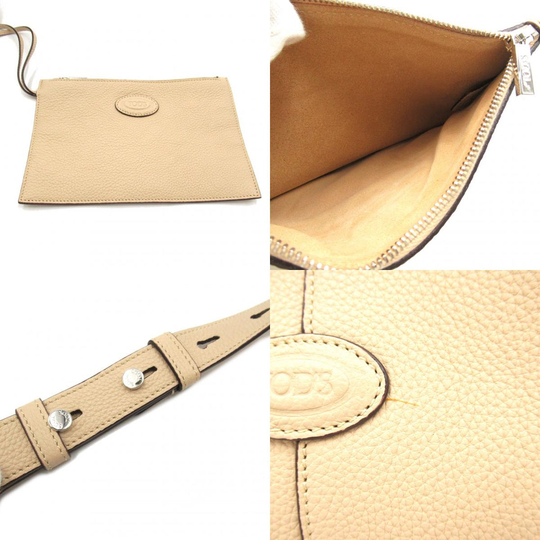 Tod's Leather Shoulder Bag Beige