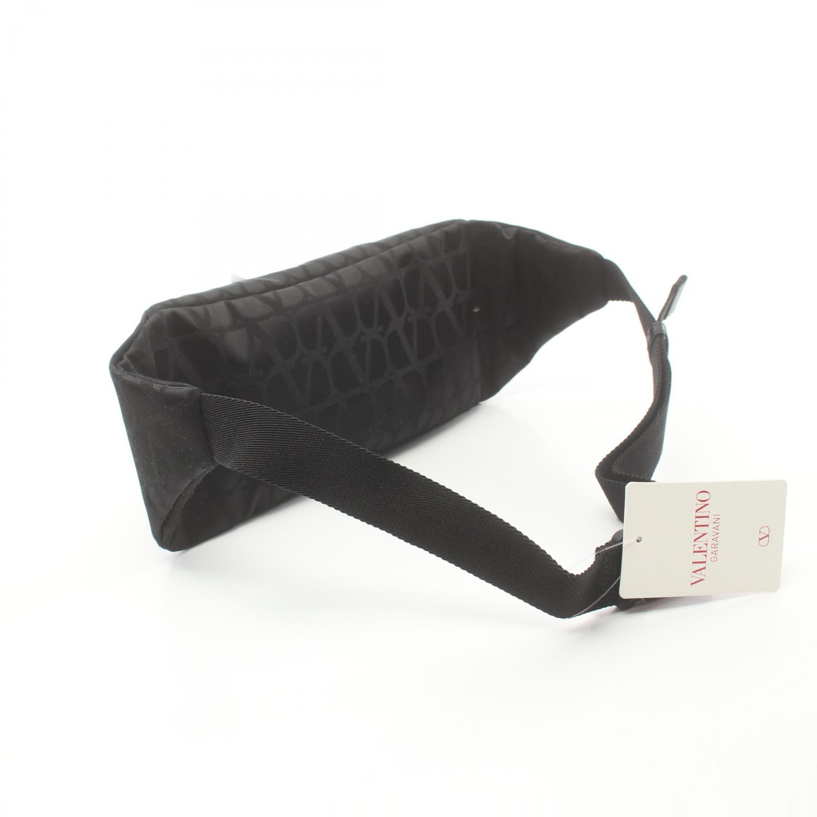 Valentino Nylon Waist Bag Body Bag Black