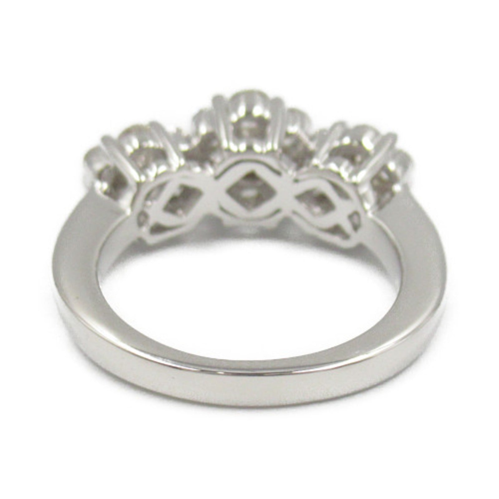 K18WG White Gold Diamond Ring Jewelry