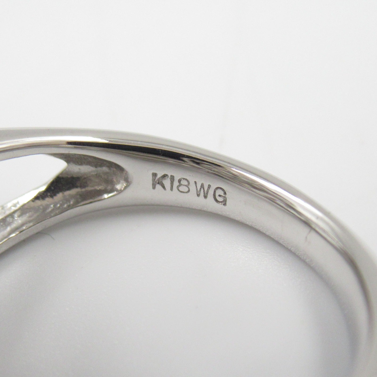 K18WG White Gold Diamond Ring