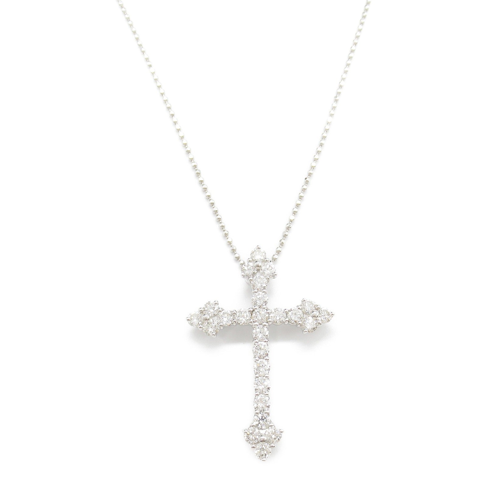 K18WG White Gold Diamond Necklace