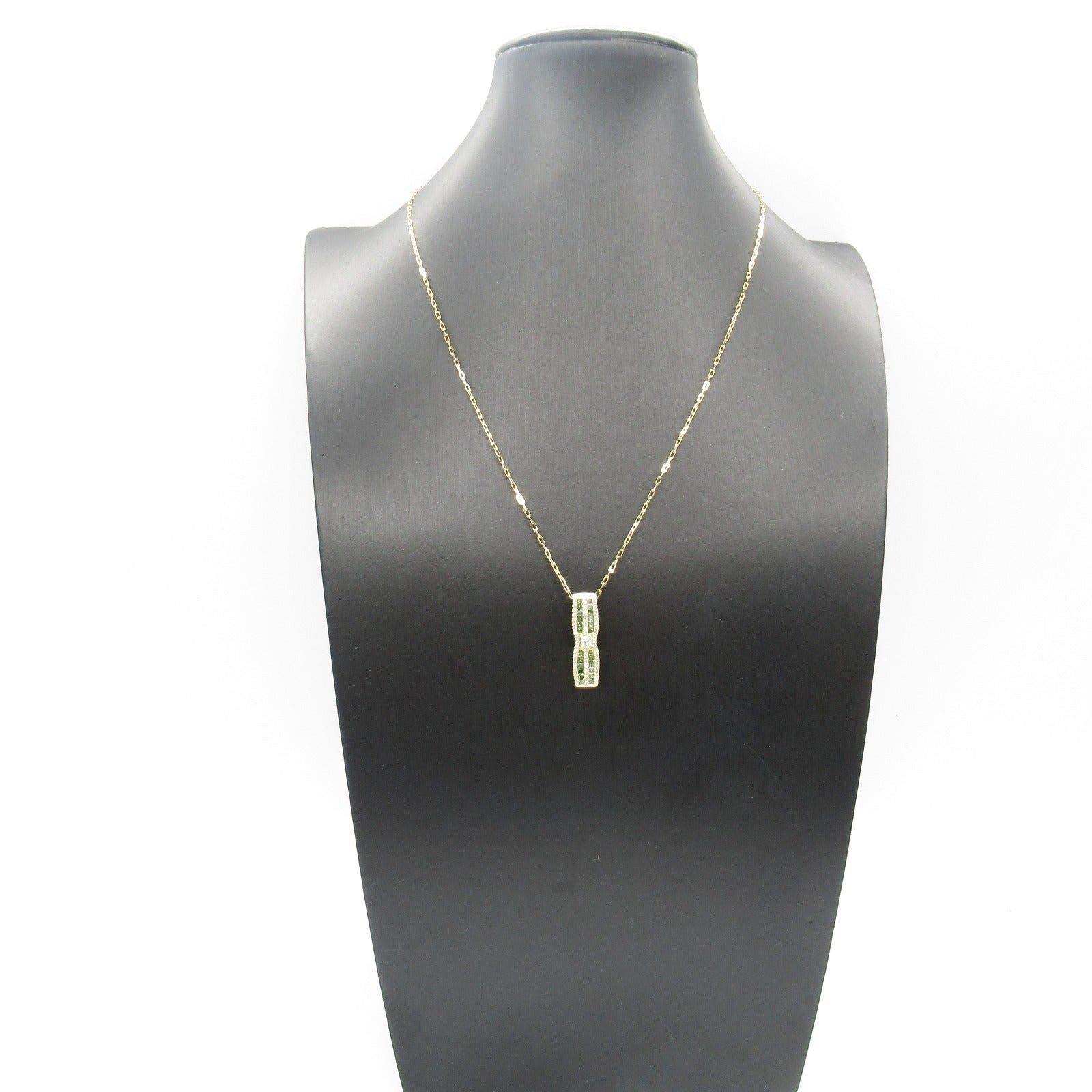 K18 Gold Tourmaline Diamond Necklace