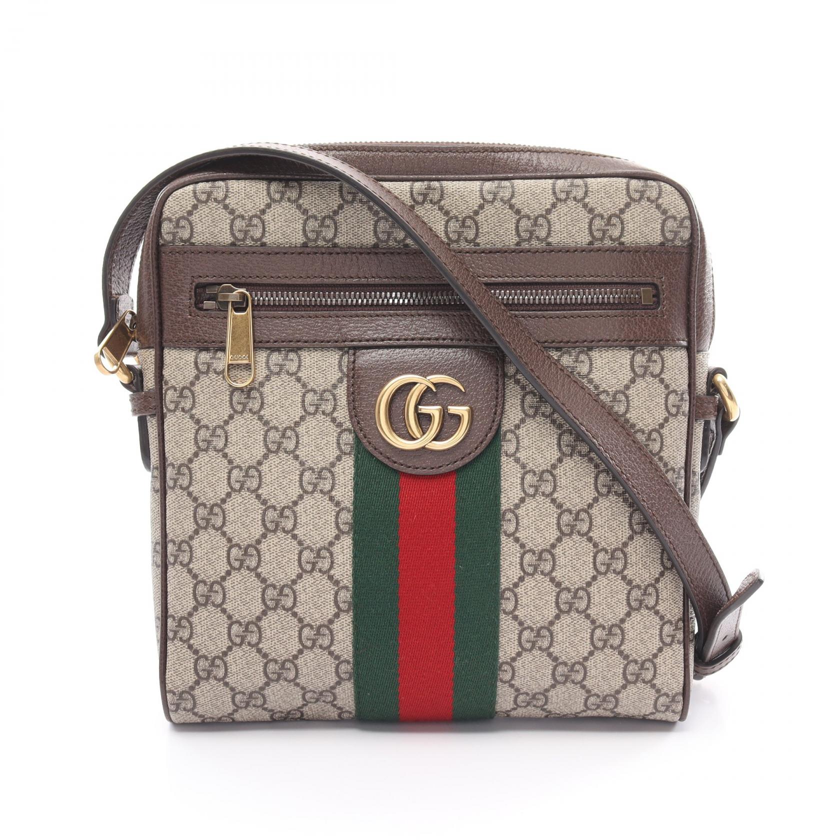 Gucci GG Supreme Ophidia Crossbody Bag Canvas Crossbody Bag 547926 in Very Good Condition