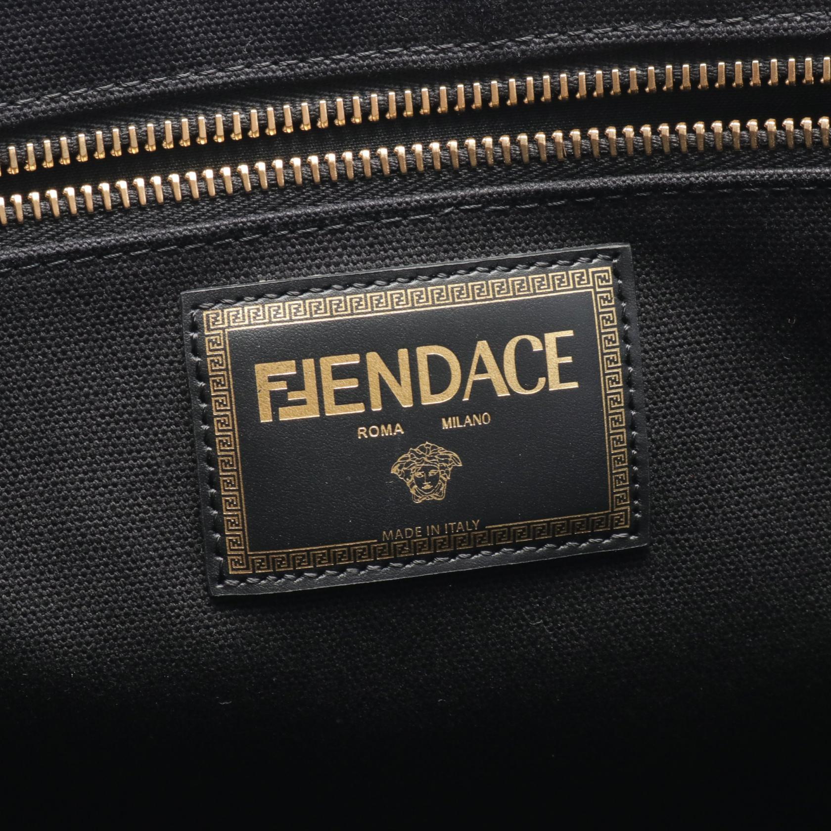 Fendi FENDACE Canvas Tote Bag 7VA558