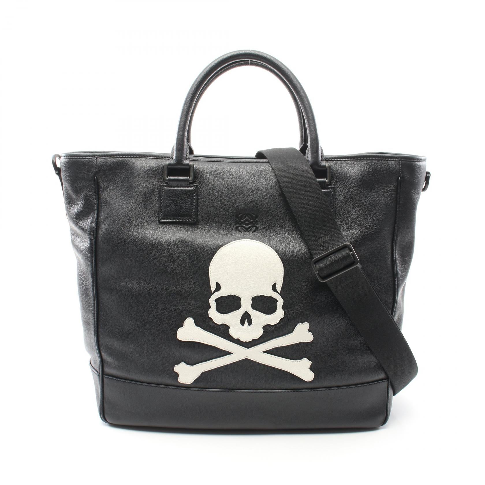 Loewe Anagram Skull Tote Bag  Leather Tote Bag in Very Good Condition