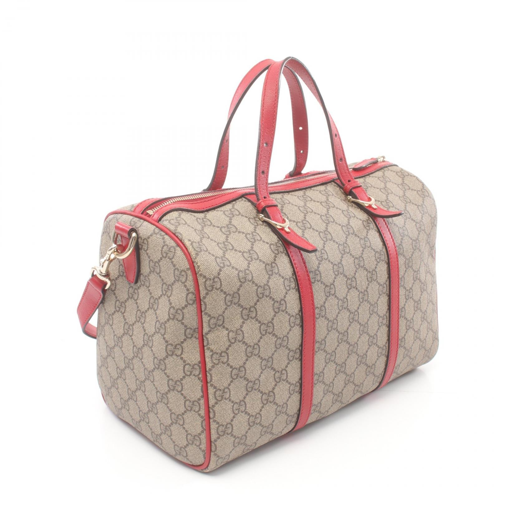 Gucci PVC Coated Canvas Leather Handbag 322231