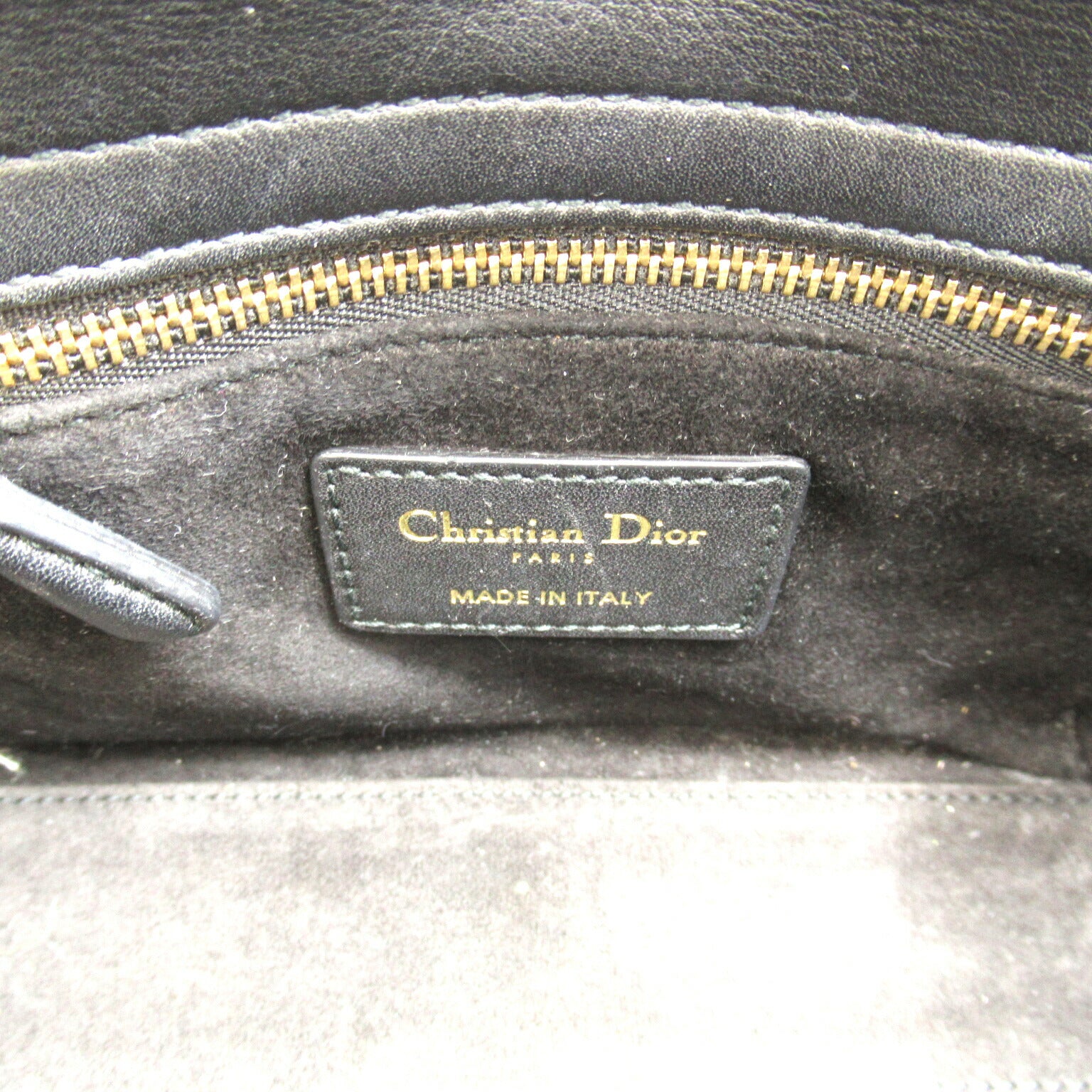 Dior Lady Dior 2way Tote Bag Lambskin Black