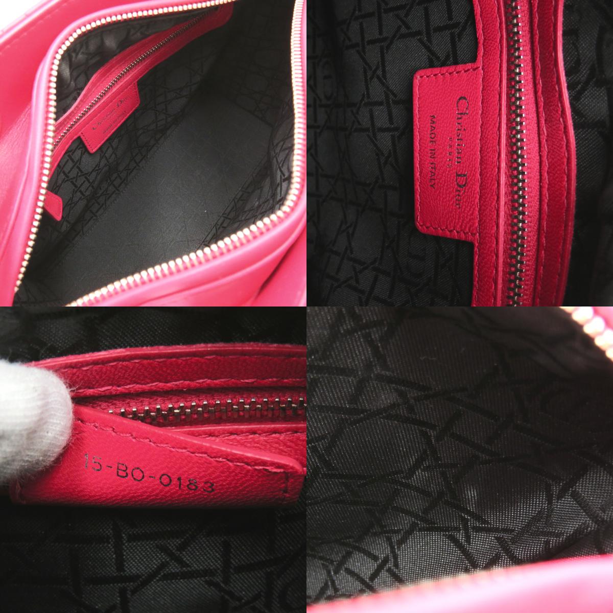 Dior Lady Dior Cannage 2Way Tote Bag Red