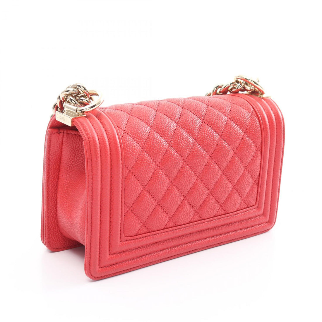 Chanel Boy Small Shoulder Bag Caviar Skin Red