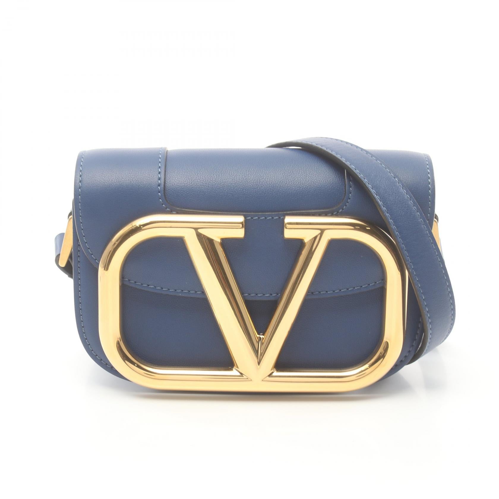 Valentino V Logo Mini Shoulder Bag Leather Shoulder Bag in Great Condition