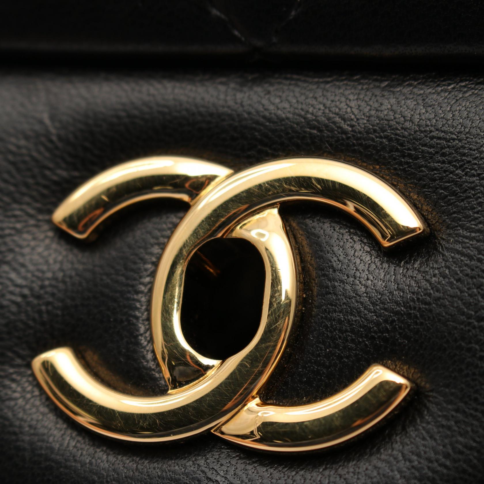 Chanel Lambskin Large Flap Shoulder Bag A58600