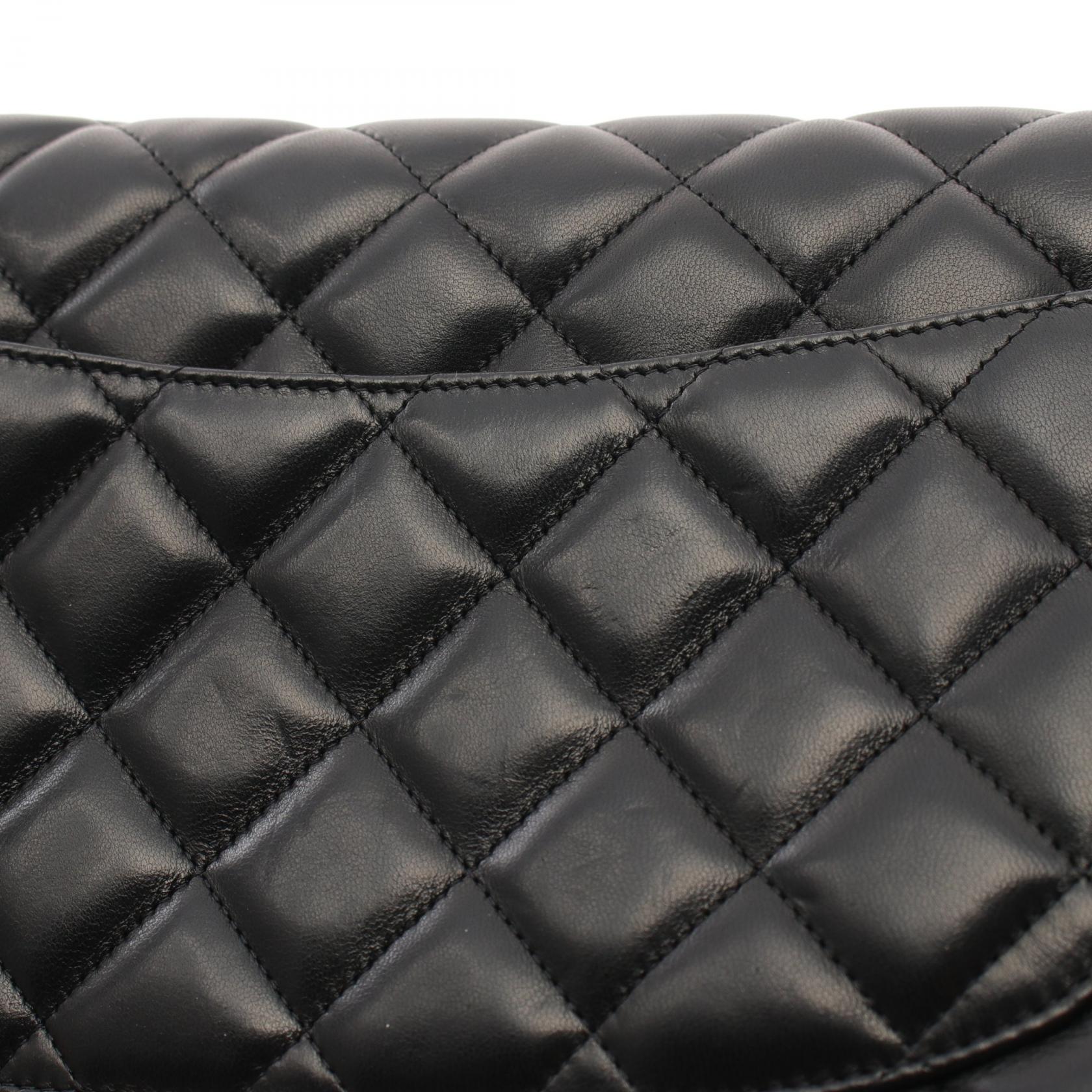 Chanel Lambskin Large Flap Shoulder Bag A58600