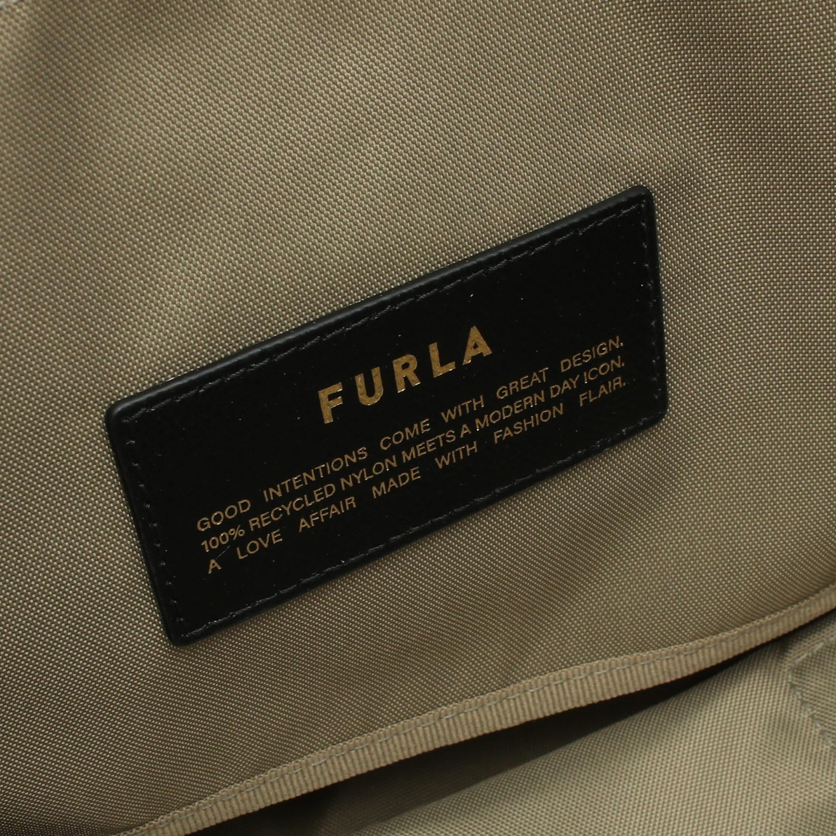 Furla Piuma L Tote Bag Leather Nylon