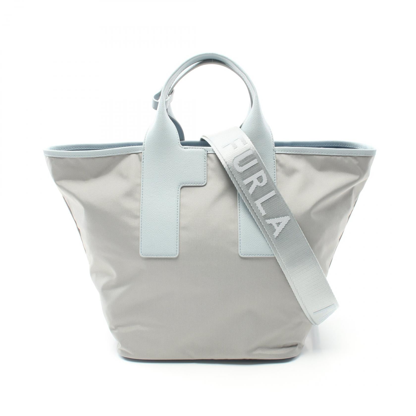 Furla Piuma L Tote Bag Leather Nylon