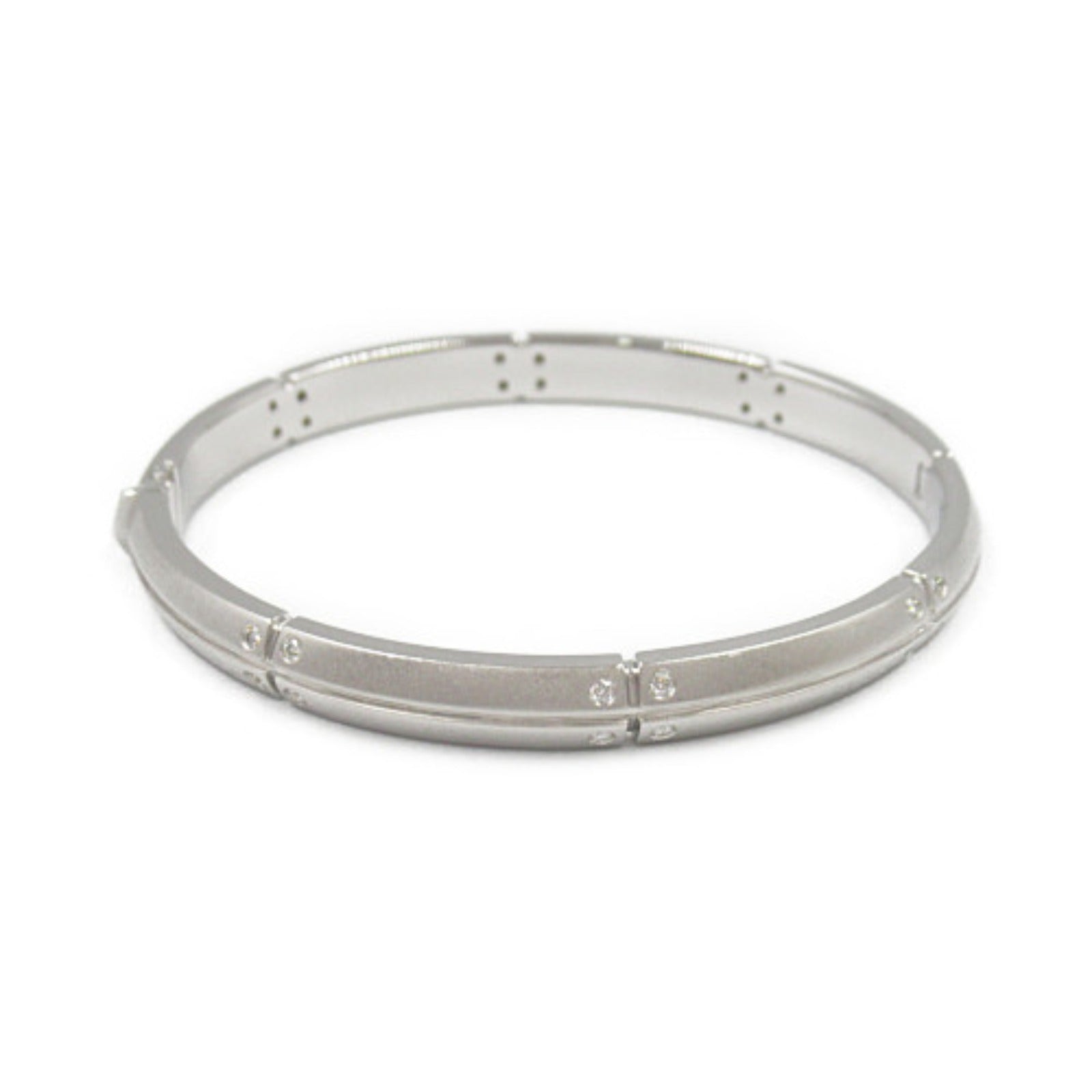 Tiffany & Co Diamond White Gold Bangle