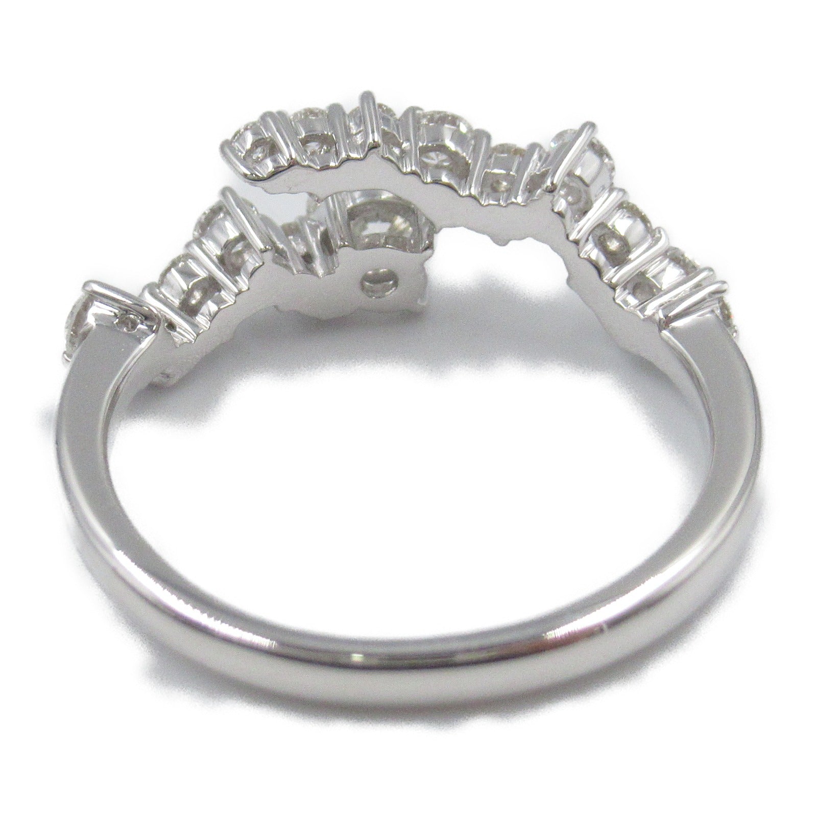 K18WG White Gold Diamond Ring Jewelry