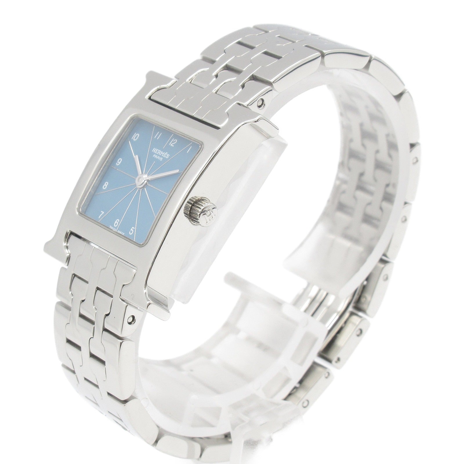 Hermes Stainless Steel Quartz H Watch HH1.210