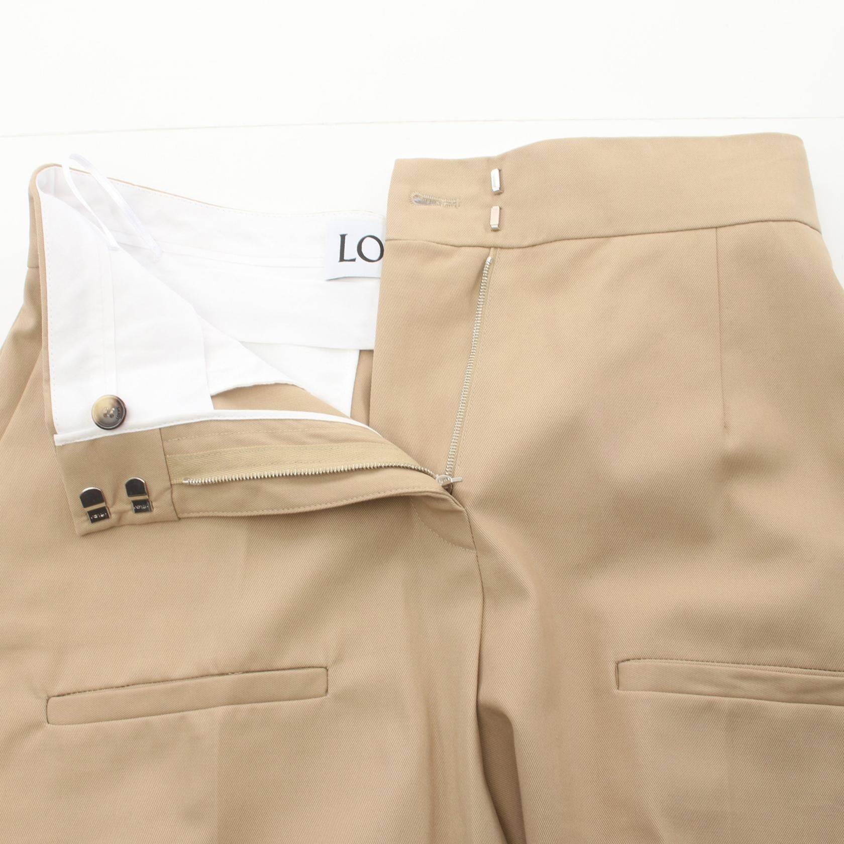 Loewe Cotton Pants Beige S359Y04XCW