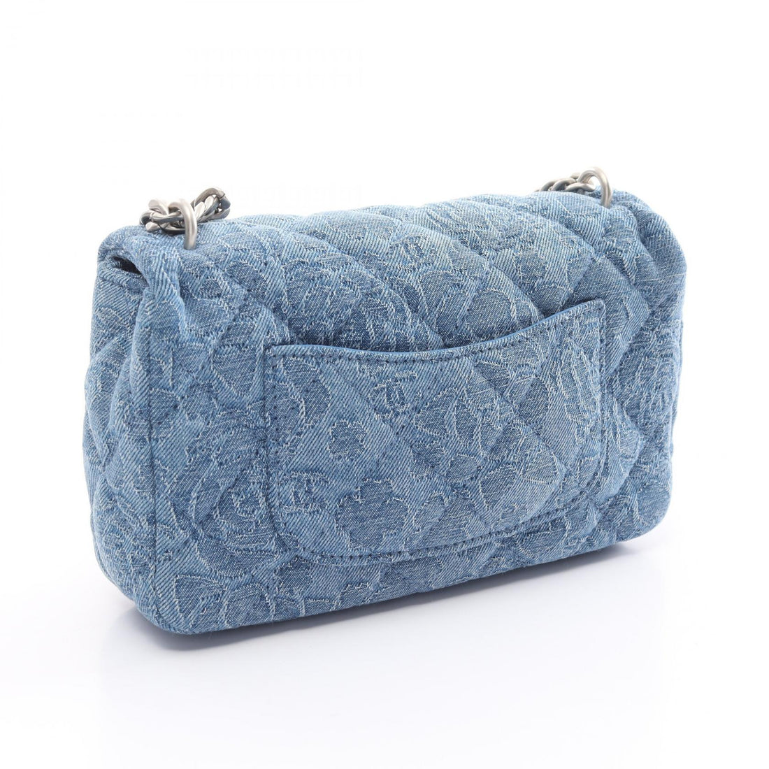 Chanel Mini Square Denim Single Flap Bag Denim Shoulder Bag