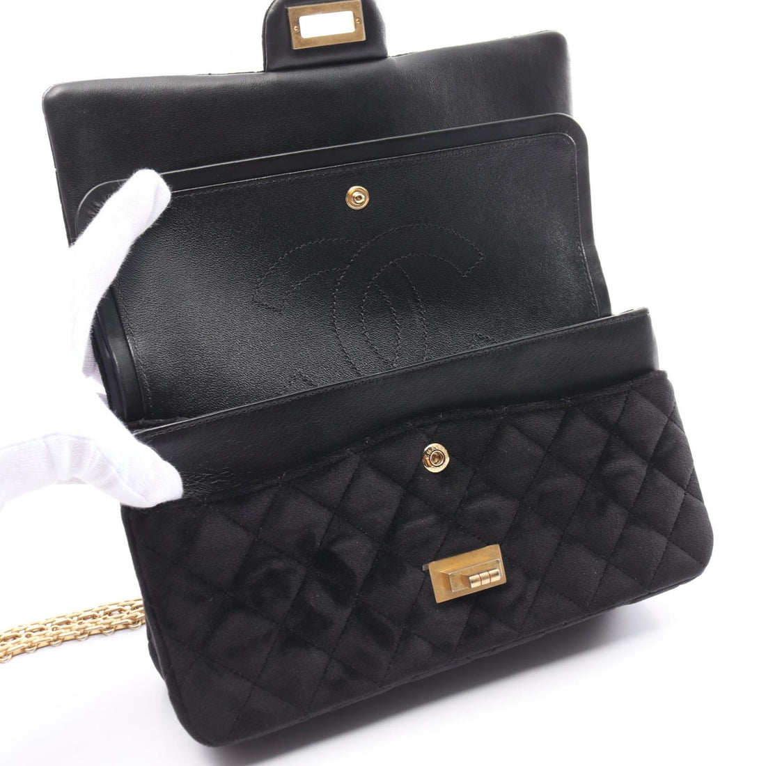 Chanel 2.55 Matelasse W Flap Shoulder Bag