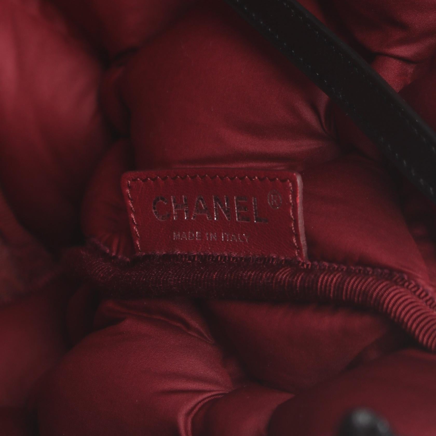 Chanel Lambskin Bubble Quilt Tote Bag