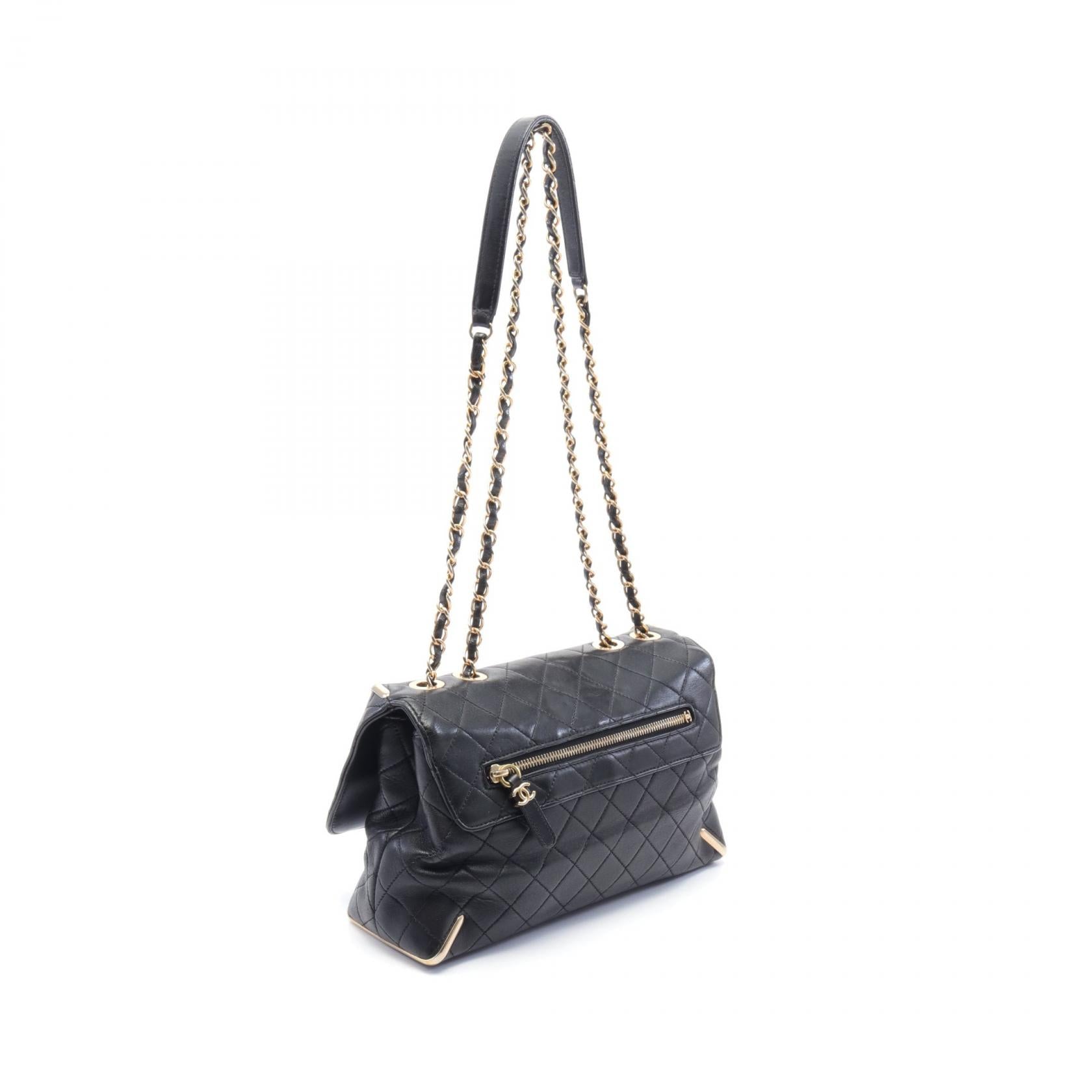 Chanel Leather Shoulder Bag Black