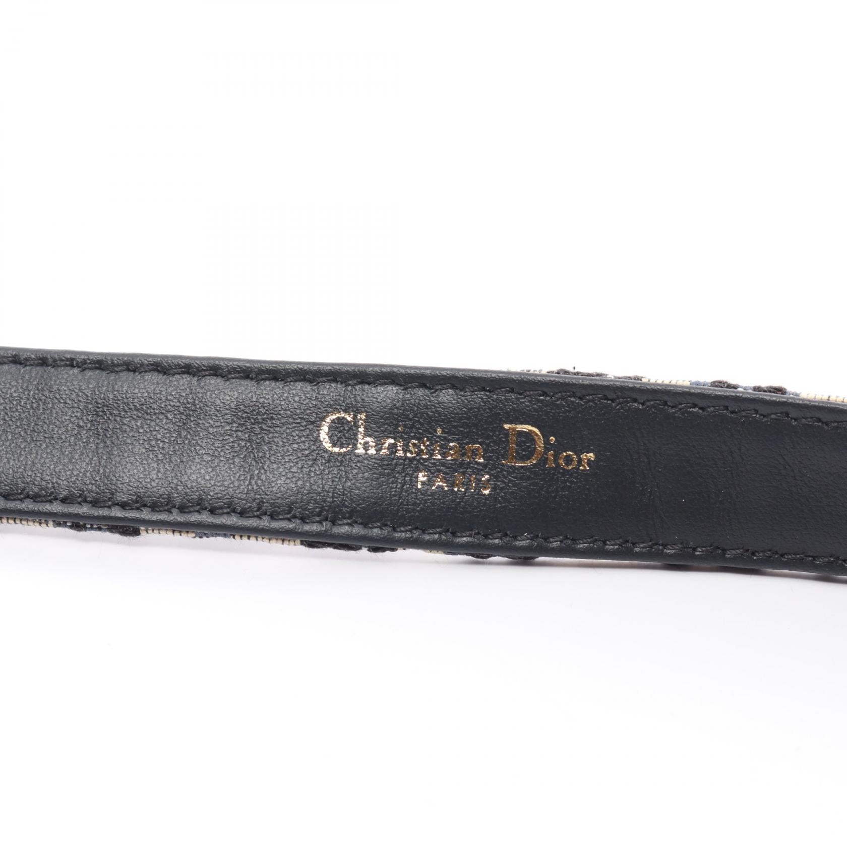 Dior Saddle Oblique Jacquard Belt Canvas Leather