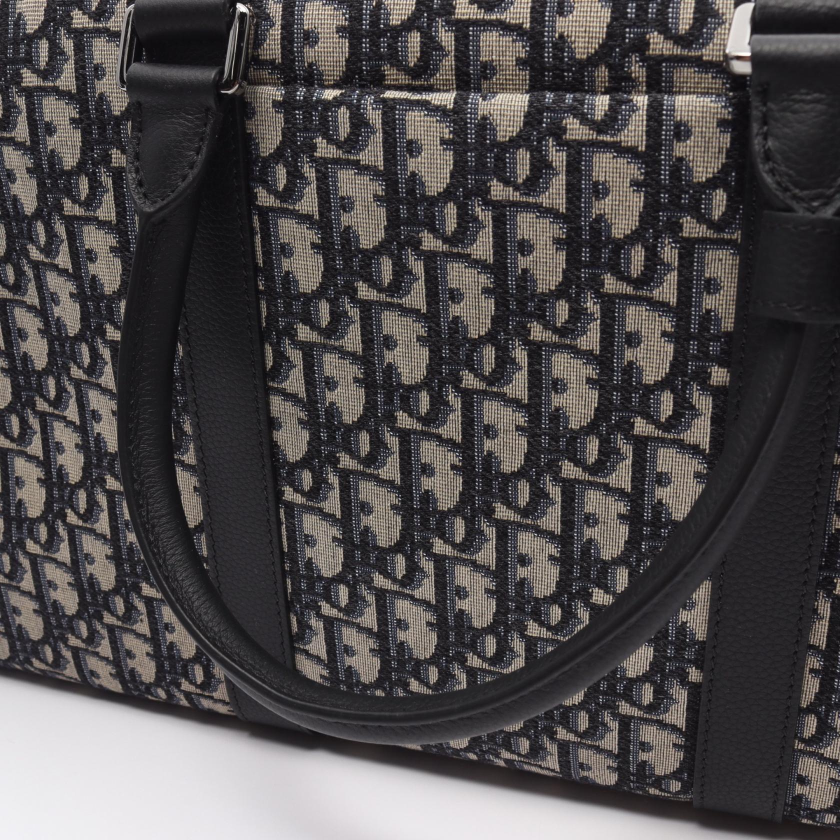 Dior Lingot 50 Oblique Jacquard Boston Bag