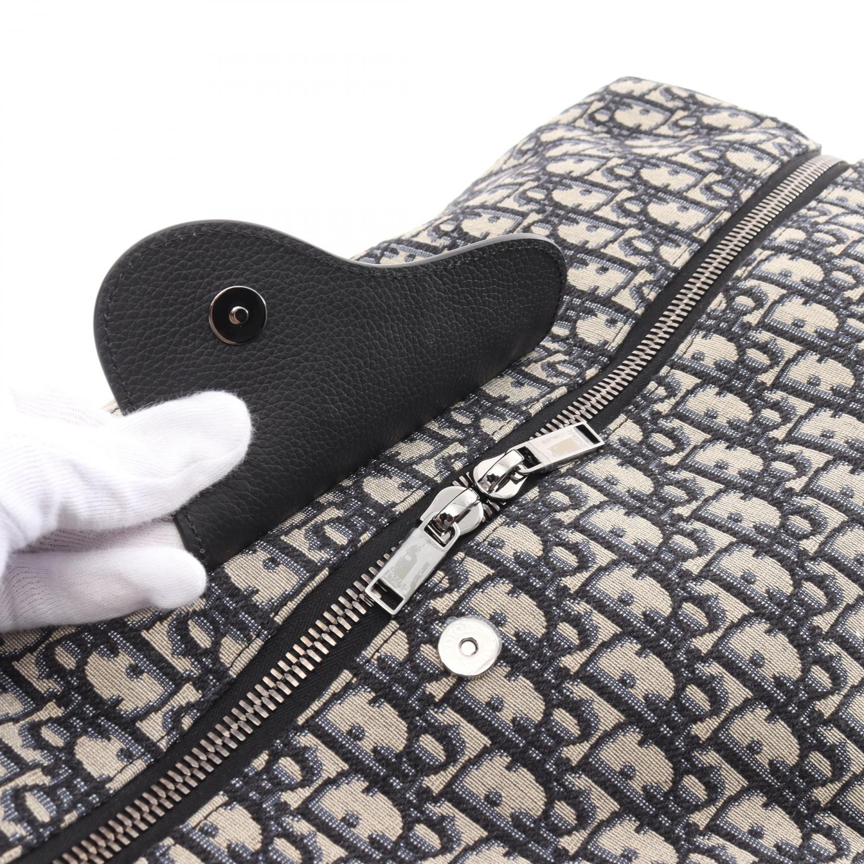 Dior Lingot 50 Oblique Jacquard Boston Bag