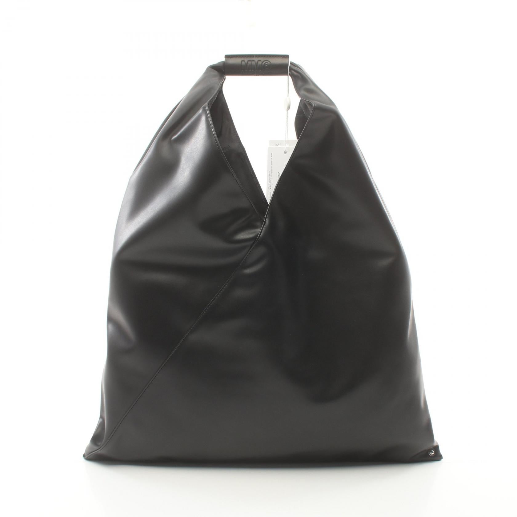 MM6 Japanese Tote Bag Leather Black