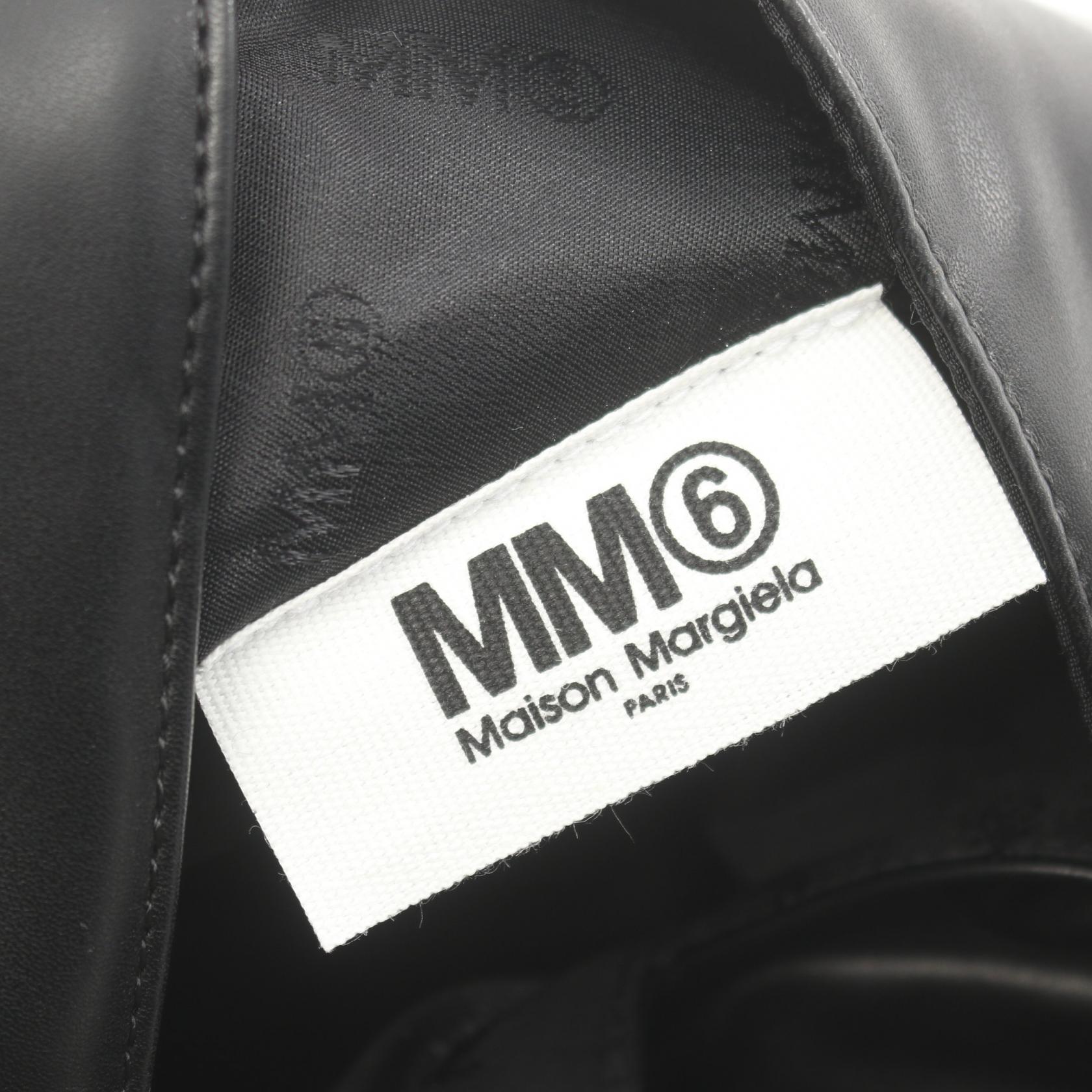 MM6 Japanese Tote Bag Leather Black