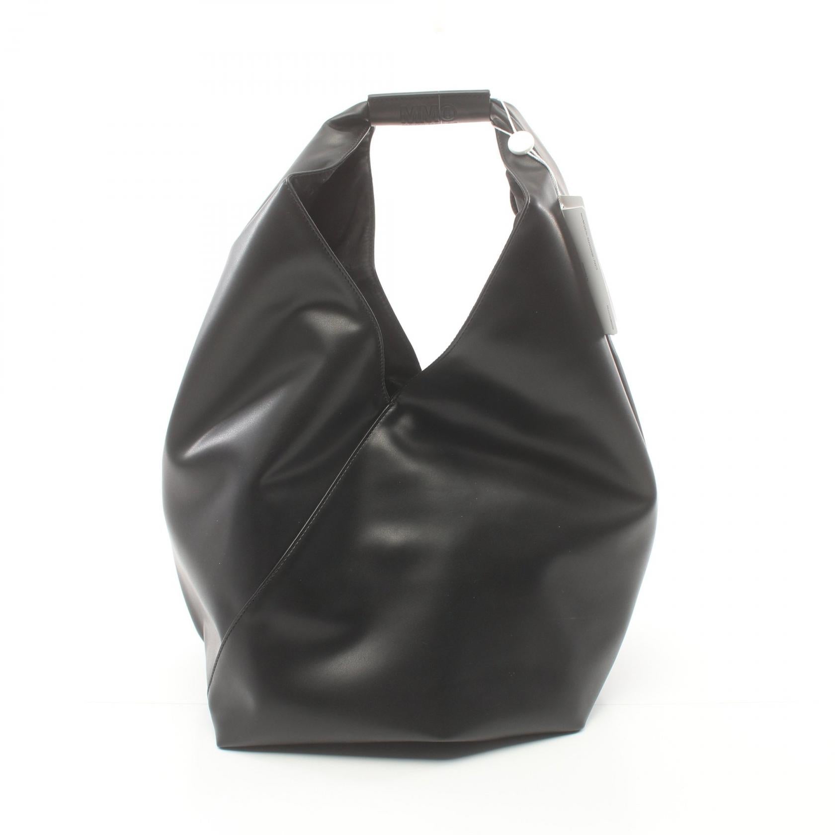 MM6 Japanese Tote Bag Leather Black