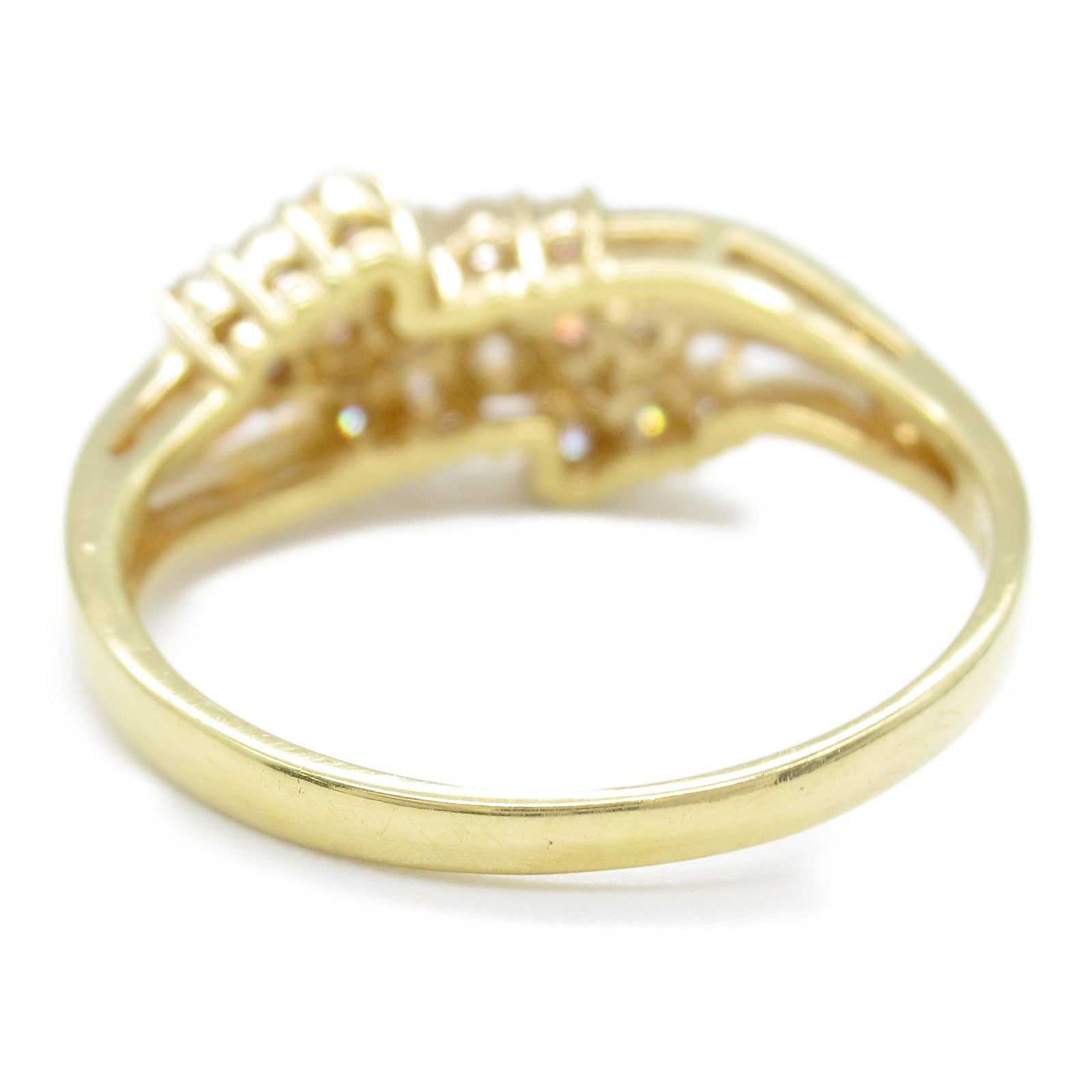 K18 Yellow Gold Diamond Ring Jewelry