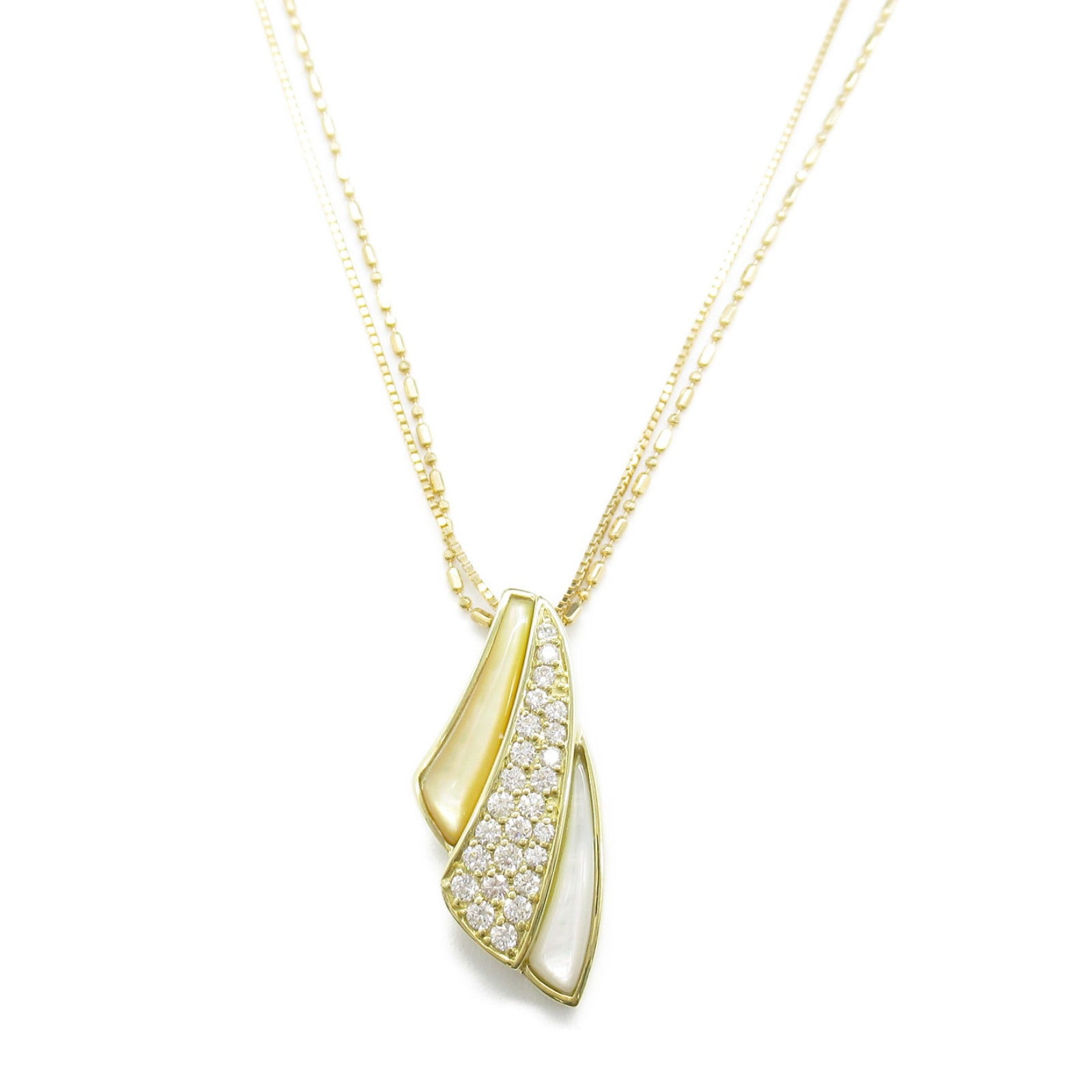 Diamond Necklace K18 Yellow Gold Jewelry